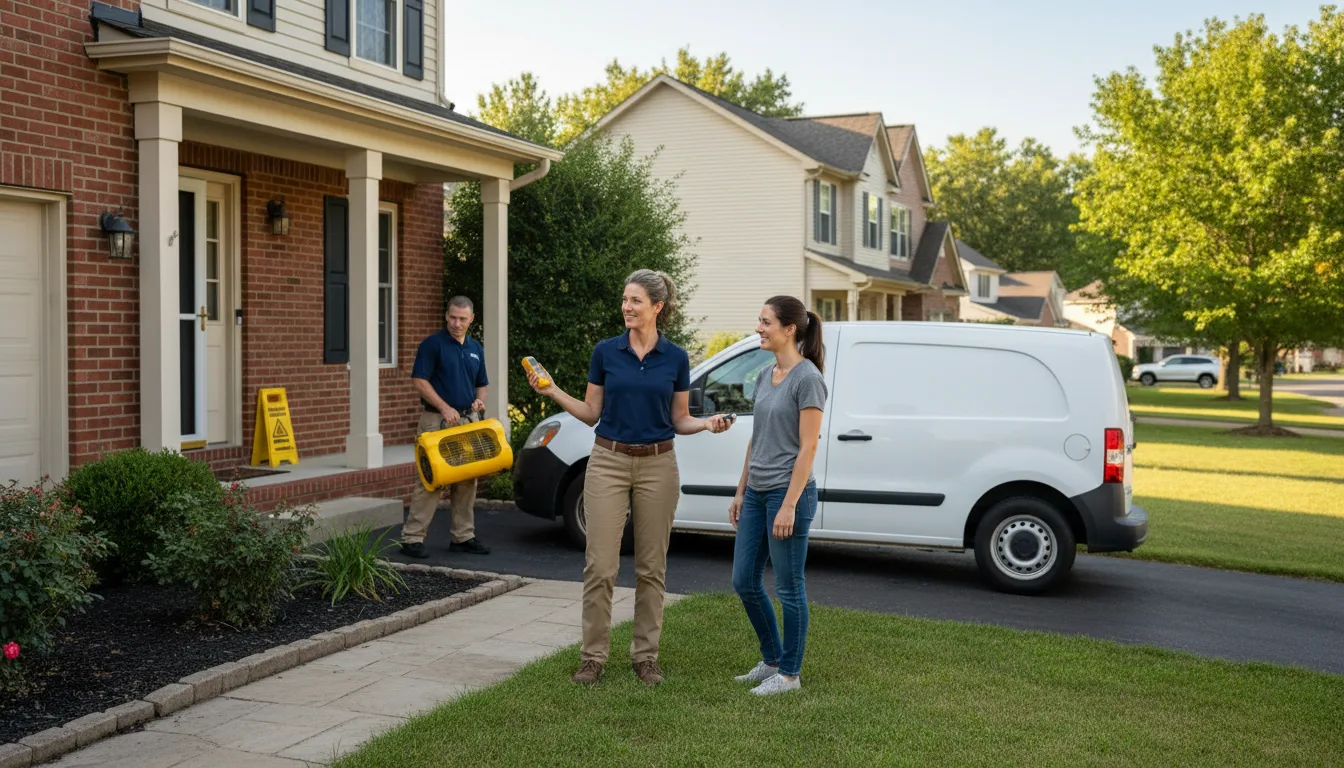 Water restoration image for Dehumidification And Cleanup Services in Collinsville, TX